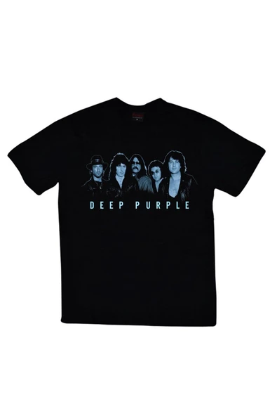 fame-stoned  Deep Purple Baskılı T-shirt ürün görseli 1