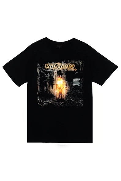 fame-stoned Manowar Baskılı Unisex %100 Pamuk Siyah T-shirt ürün görseli 1