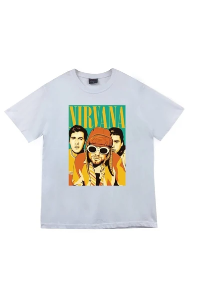 fame-stoned Nirvana Baskılı Unisex %100 Pamuk T-shirt ürün görseli 1