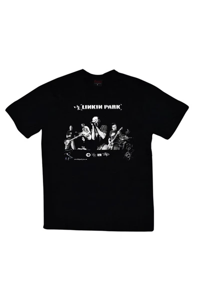 fame-stoned  Linkin Park Baskılı Unisex %100 Pamuk T-shirt ürün görseli 1