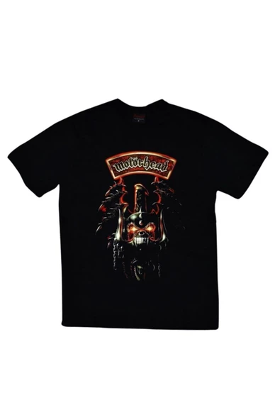 fame-stoned Motörhead Baskılı Unisex %100 Pamuk Siyah T-shirt ürün görseli 1