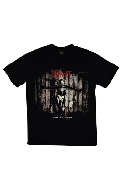fame-stoned  Slipknot Baskılı Unisex %100 Pamuk Siyah T-shirt ürün görseli 1