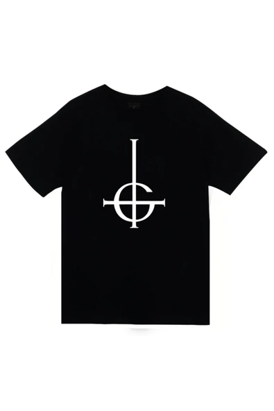 fame-stoned Unisex Siyah Ghost Baskılı T-shirt ürün görseli 1