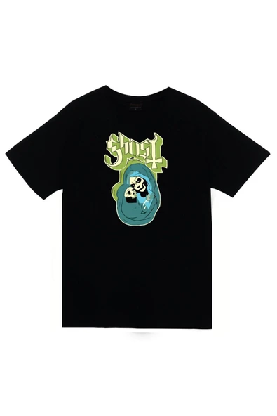 fame-stoned Ghost Baskılı T-shirt ürün görseli 1
