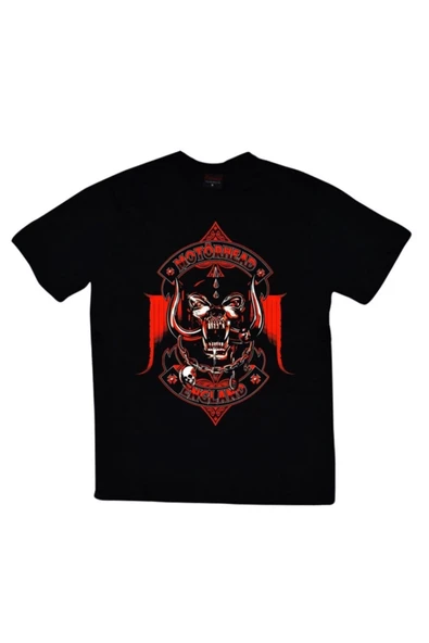 fame-stoned  Motörhead Baskılı Unisex %100 Pamuk Siyah T-shirt ürün görseli 1
