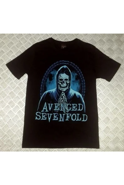 fame-stoned  Avenged Sevenfold Baskılı Unisex %100 Pamuk T-shirt ürün görseli 1