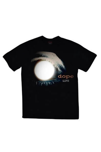 fame-stoned  Erkek Siyah Dope The Band Baskılı T-shirt ürün görseli 1