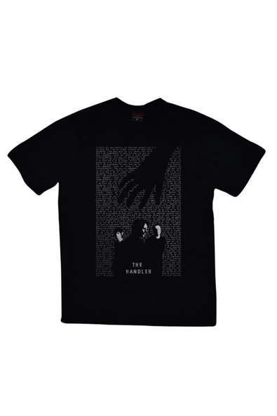 fame-stoned  Muse Baskılı Unisex %100 Pamuk Siyah T-shirt ürün görseli 1