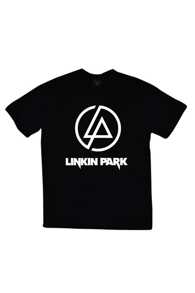 fame-stoned  Linkin Park Baskılı Unisex %100 Pamuk Lacivert T-shirt ürün görseli 1