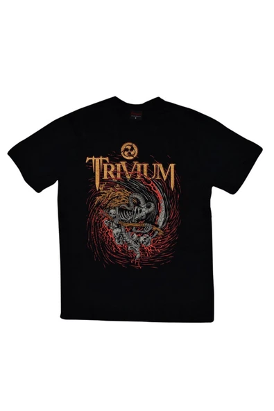 fame-stoned  Trivium Baskılı T-shirt ürün görseli 1