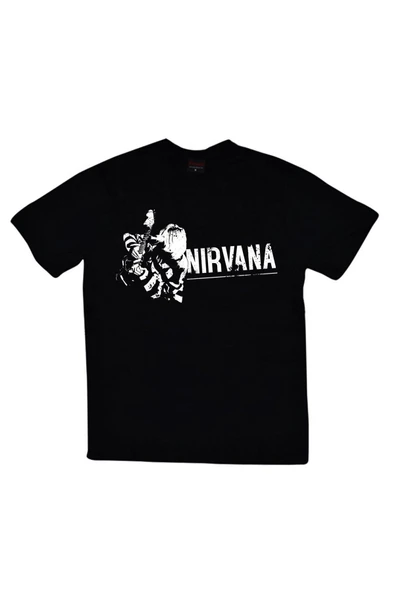 fame-stoned  Nirvana Baskılı Unisex %100 Pamuk T-shirt ürün görseli 1