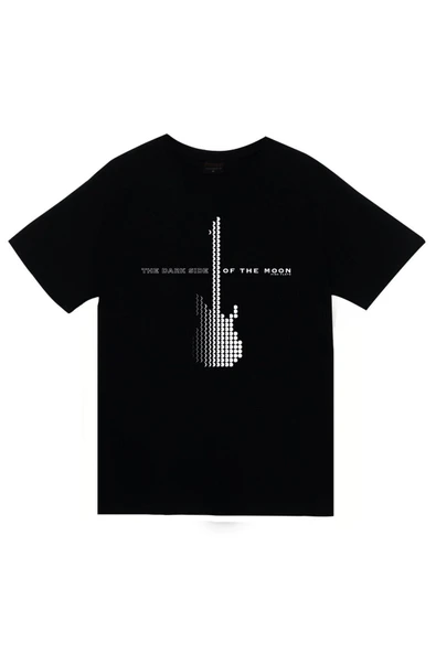 fame-stoned Pink Floyd Baskılı Unisex %100 Pamuk Siyah T-shirt ürün görseli 1