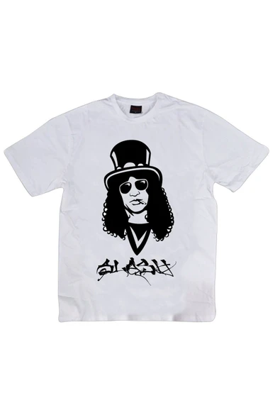 fame-stoned  Unisex Beyaz Guns N Roses Baskılı T-Shirt ürün görseli 1