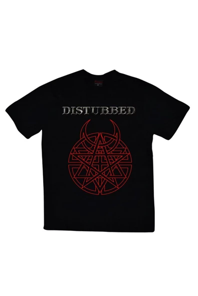 fame-stoned  Disturbed Baskılı T-shirt ürün görseli 1