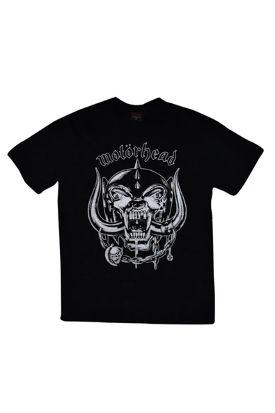 fame-stoned  Motörhead Baskılı Unisex %100 Pamuk Siyah T-shirt ürün görseli 1