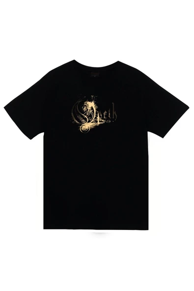 fame-stoned Opeth Müzik Grubu Baskılı Unisex %100 Pamuk Siyah T-shirt ürün görseli 1