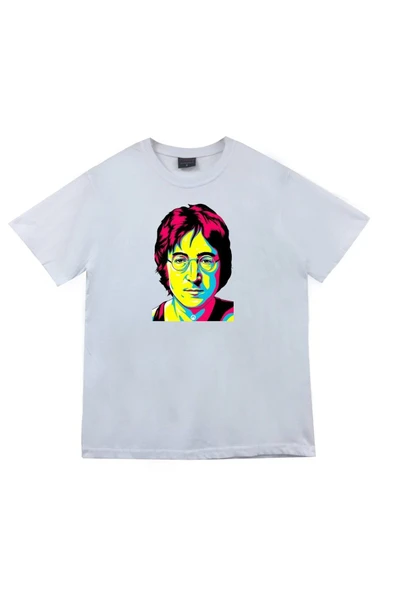 fame-stoned The Beatles Baskılı Unisex %100 Pamuk Beyaz T-shirt ürün görseli 1