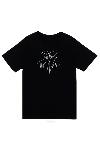 fame-stoned  Pink Floyd Baskılı Unisex %100 Pamuk Siyah T-shirt ürün görseli 1