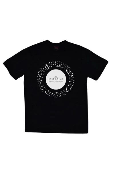 fame-stoned Erkek Siyah Insomnium Baskılı T-Shirt ürün görseli 1