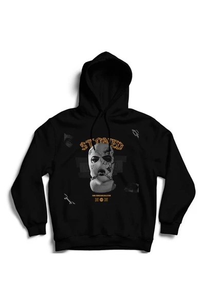 fame-stoned Gangsta Baskılı Kapşonlu Sweatshirt ( Fame Stoned Gang Collection New Season Hoodie ) ürün görseli 1