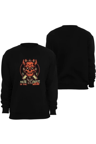 fame-stoned Halloween ( Cadılar Bayramı ) Baskılı Sweatshirt ürün görseli 1