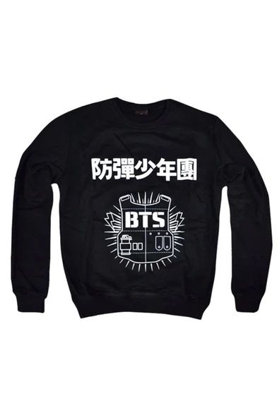 fame-stoned Bts Baskılı Sweatshirt ürün görseli 1