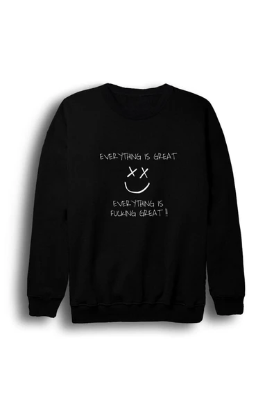 fame-stoned Louis Tomlinson Baskılı Bisiklet Yaka Sweatshirt ürün görseli 1