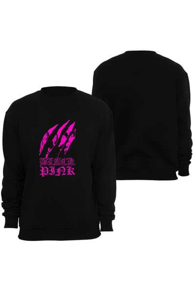 fame-stoned Blackpink ( Kpop , Black Pink ) Baskılı Bisiklet Yaka Sweatshirt ürün görseli 1