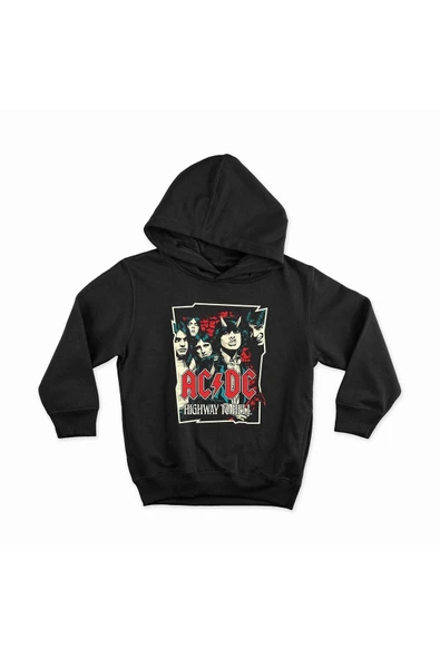 fame-stoned Acdc Özel Tasarım Kapüşonlu Unisex Sweatshirt ürün görseli 1
