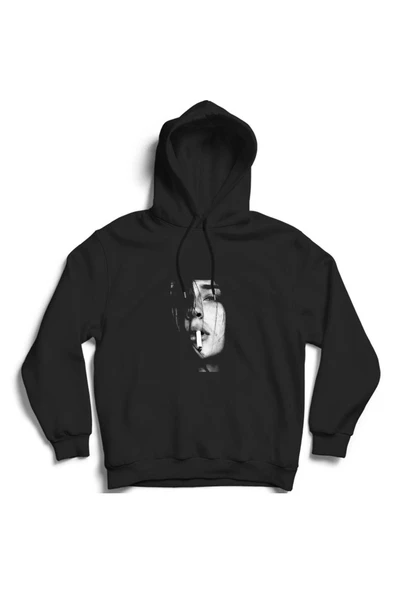 fame-stoned Sigaralı Kadın Baskılı Kapüşonlu Sweatshirt ürün görseli 1