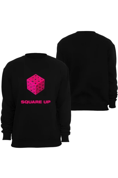 fame-stoned Blackpink ( Kpop , Black Pink ) Baskılı Bisiklet Yaka Sweatshirt ürün görseli 1