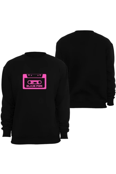fame-stoned Blackpink ( Kpop , Black Pink ) Baskılı Bisiklet Yaka Sweatshirt ürün görseli 1