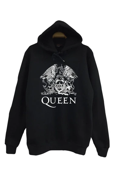 fame-stoned Erkek Çocuk Siyah Queen Baskılı Sweatshirt ürün görseli 1
