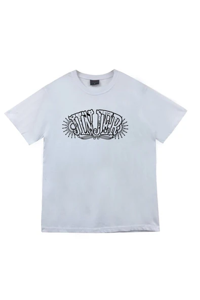 fame-stoned Jinjer Baskılı Unisex %100 Pamuk Beyaz T-shirt ürün görseli 1