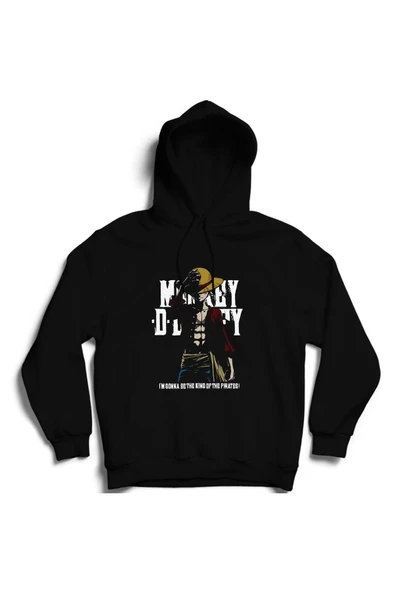 fame-stoned One Piece Anime Baskılı Kapşonlu Sweatshirt ürün görseli 1