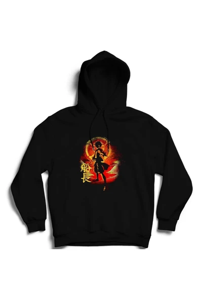 fame-stoned One Piece Anime Baskılı Kapşonlu Sweatshirt ürün görseli 1