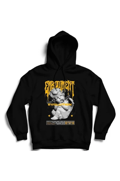 fame-stoned Gangsta Baskılı Kapşonlu Sweatshirt ( Fame Stoned Gang Collection New Season Hoodie ) ürün görseli 1