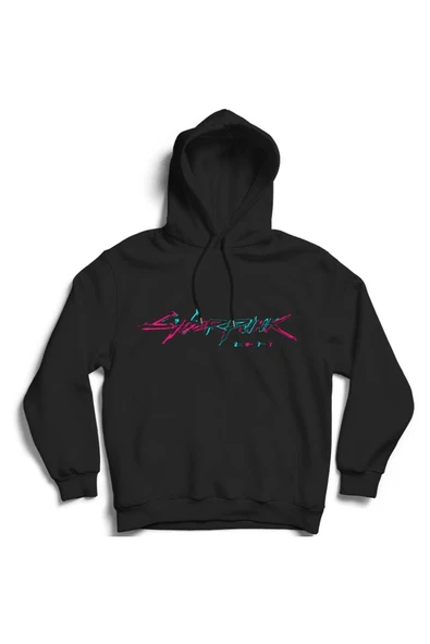 fame-stoned Cyber Punk Baskılı Kapüşonlu Sweatshirt ürün görseli 1