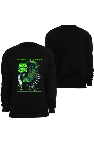 fame-stoned Alice In Chains Baskılı Unisex Bisiklet Yaka Sweatshirt ürün görseli 1