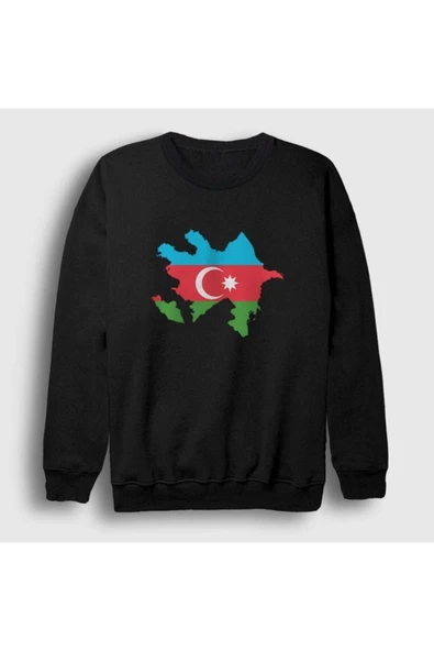 fame-stoned Azerbeycan Baskılı Bisiklet Yaka Sweatshirt ürün görseli 1