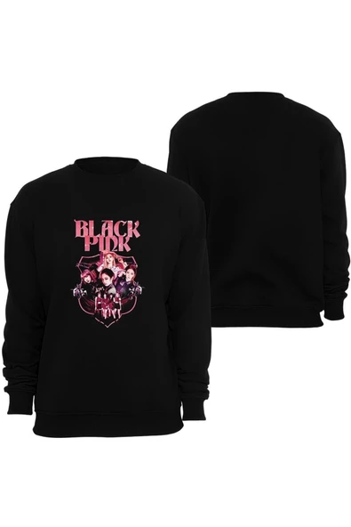 fame-stoned Blackpink ( Kpop , Black Pink ) Baskılı Bisiklet Yaka Sweatshirt ürün görseli 1