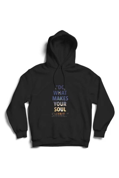 fame-stoned Do What Makes Your Soul Shine Baskılı Kapüşonlu Sweatshirt ürün görseli 1