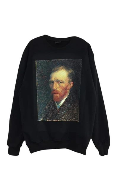 fame-stoned Vıncent Van Gogh Baskılı Sweatshirt ürün görseli 1
