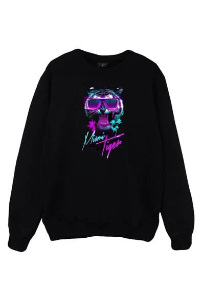 fame-stoned Kaplan Baskılı Sweatshirt ürün görseli 1