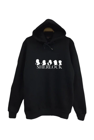 fame-stoned Sherlock Holmes Baskılı Kapüşonlu Sweatshirt ürün görseli 1