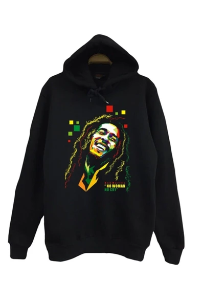 fame-stoned Bob Marley Baskılı Sweatshirt ürün görseli 1