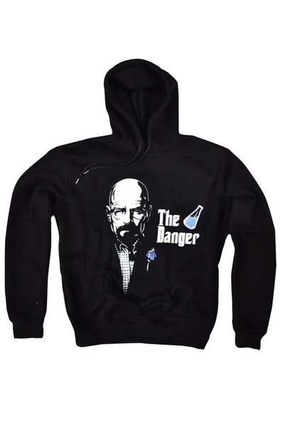 fame-stoned Breaking Bad Baskılı Unisex %100 Pamuk Siyah Sweatshirt ürün görseli 1