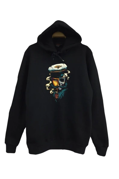 fame-stoned Kuru Kafa Korsan Baskılı Sweatshirt ürün görseli 1