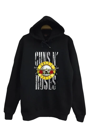 fame-stoned Guns N Roses Baskılı Kapüşonlu Sweatshirt ürün görseli 1