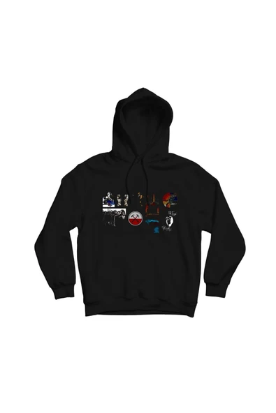 fame-stoned Pink Floyd Baskılı Kapşonlu Sweatshirt ürün görseli 1